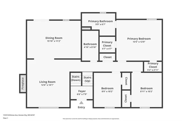 $2,345 | 11019 North Ditman Avenue, Kansas City, MO 64157