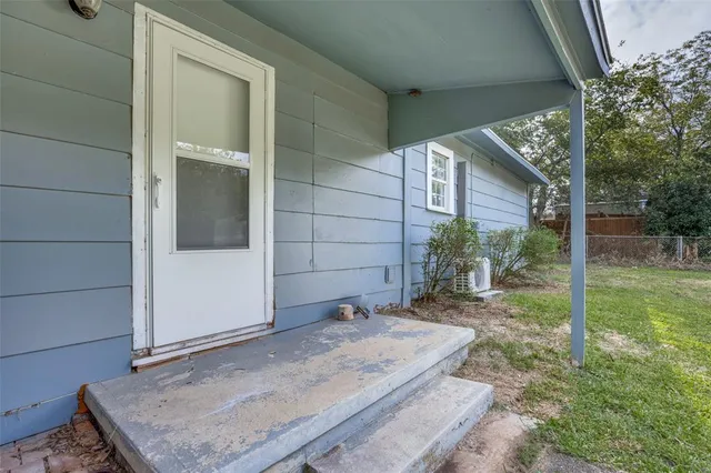 a backyard of a house