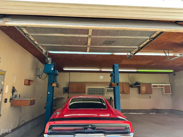 a room with gym equipment