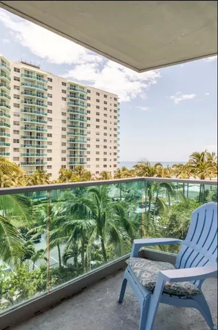 a view of a chairs in balcony