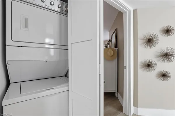 a close view of closet