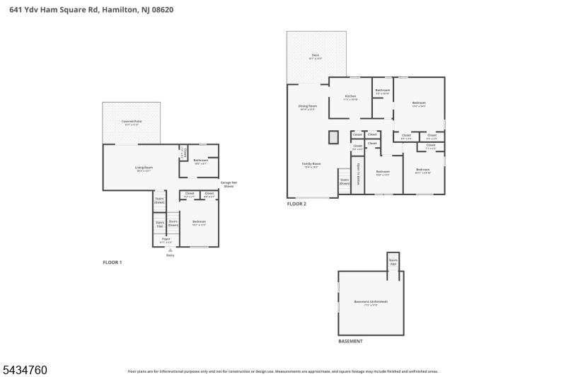 641 Ydv-ham Sq Road Robbinsville, NJ 08691 - Photo 49 of 49 a picture of floor plan