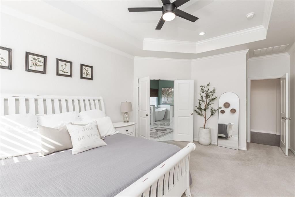 400 Prairie Run Aledo, TX 76008 - Photo 13 of 36 a bedroom with furniture and white walls