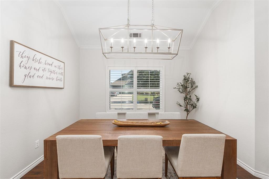 400 Prairie Run Aledo, TX 76008 - Photo 21 of 36 a view of a dining room with a table and chairs