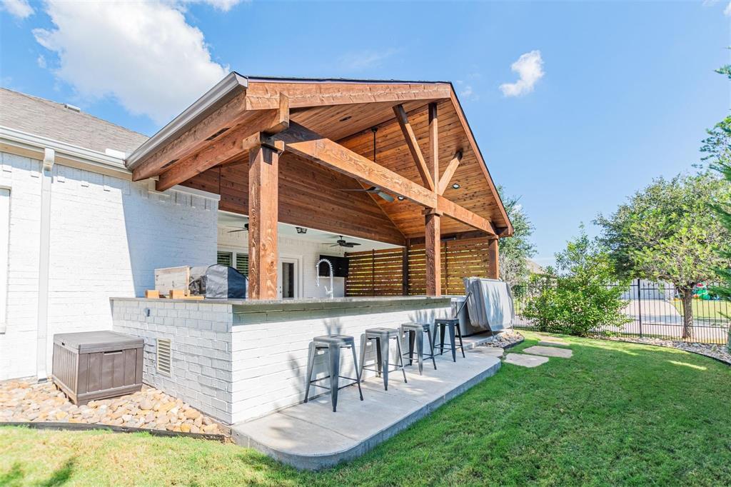 400 Prairie Run Aledo, TX 76008 - Photo 28 of 36 a view of a house with a backyard