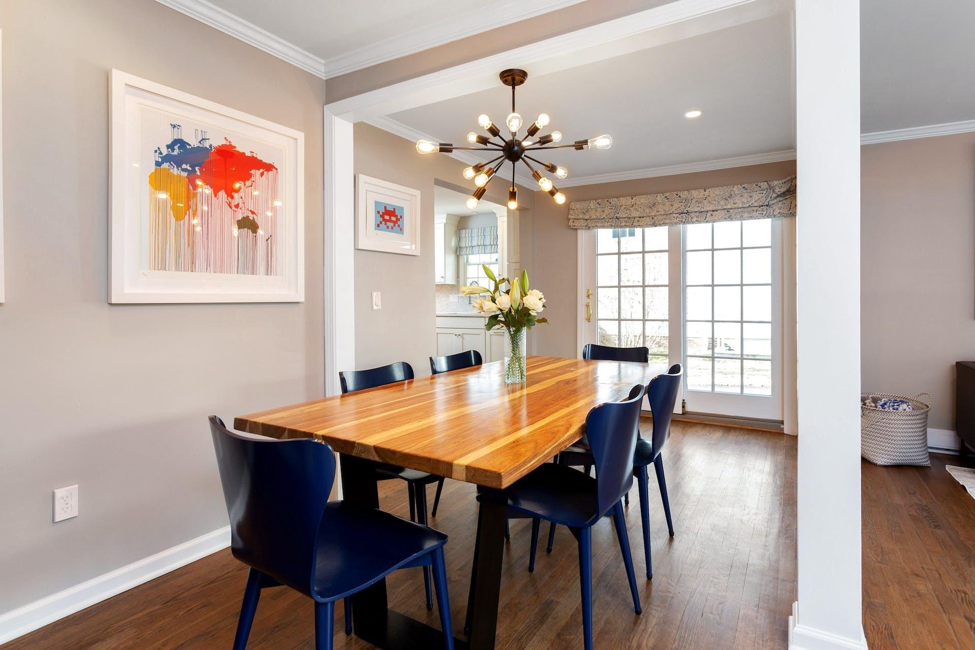 7 Devon Road Darien, CT 06820 - Photo 13 of 29 a view of a dining room with furniture window and wooden floor