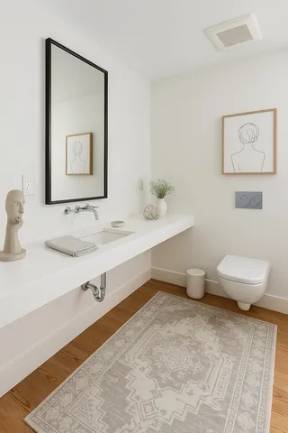 a bedroom with a bed and a couch next to a window