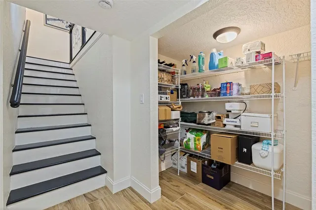 a view of storage and utility room