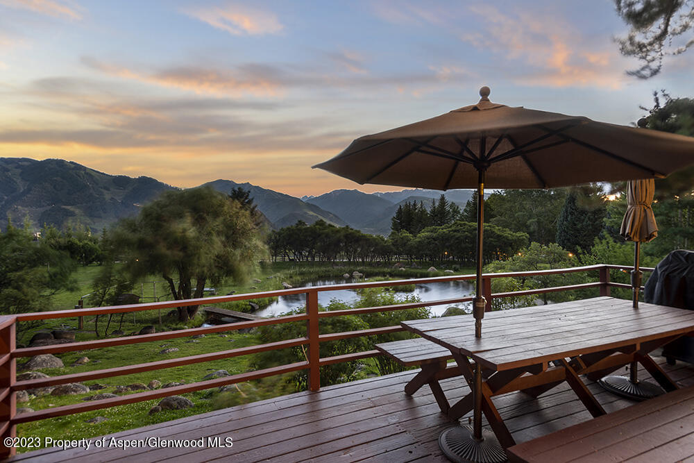 209 East Reds Road Aspen, CO 81612 - Photo 8 of 26 a view of sitting area with furniture and umbrella