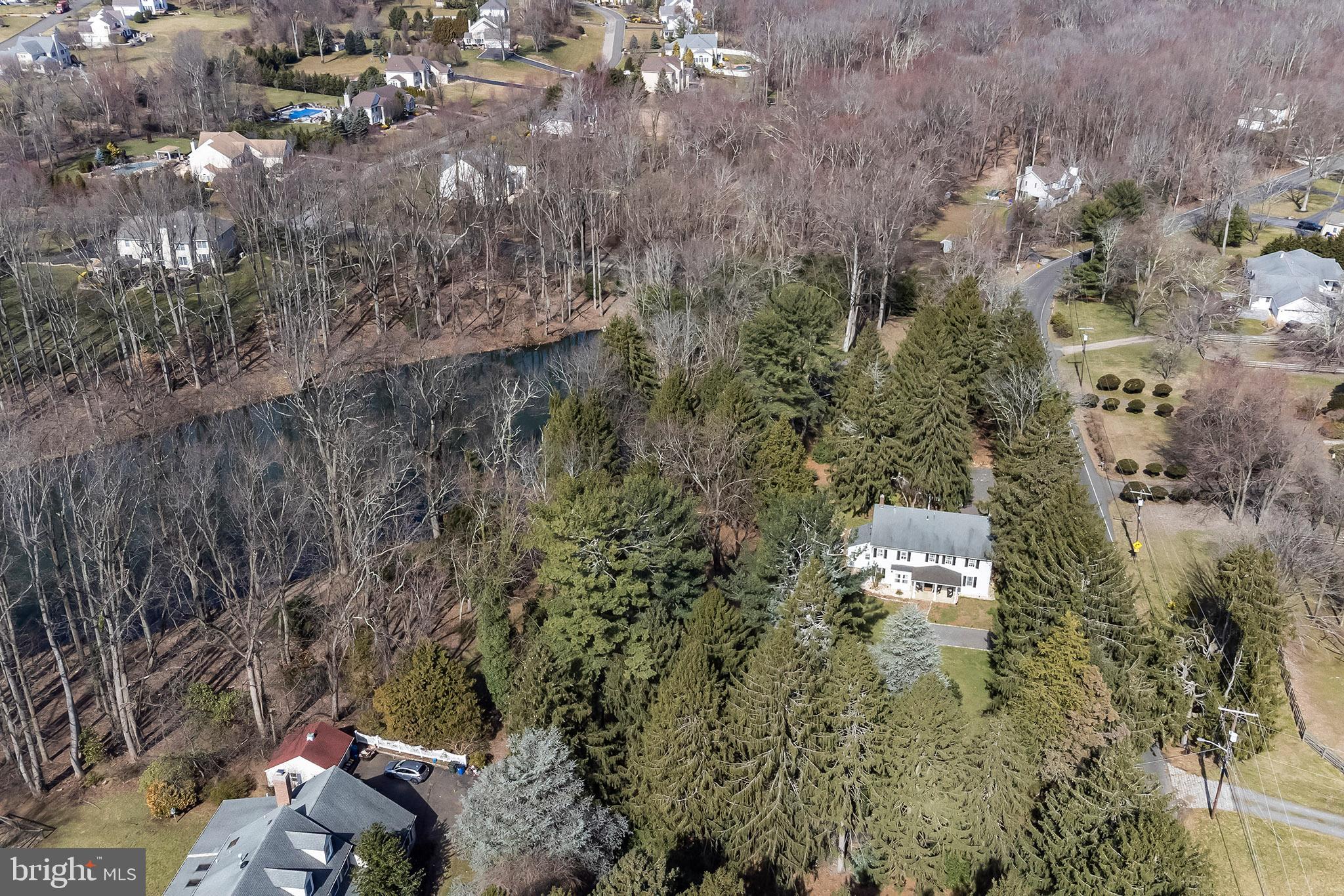107 Millstone Road Millstone Township, NJ 08535 - Photo 26 of 28 Arial of lake and property