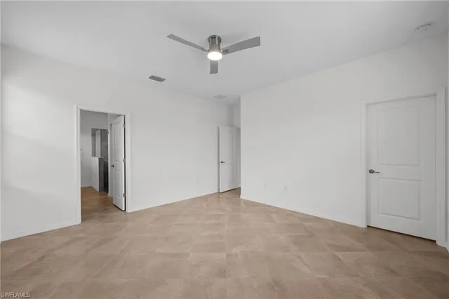 a view of an empty room