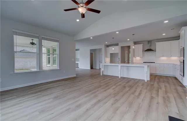 a view of an empty room