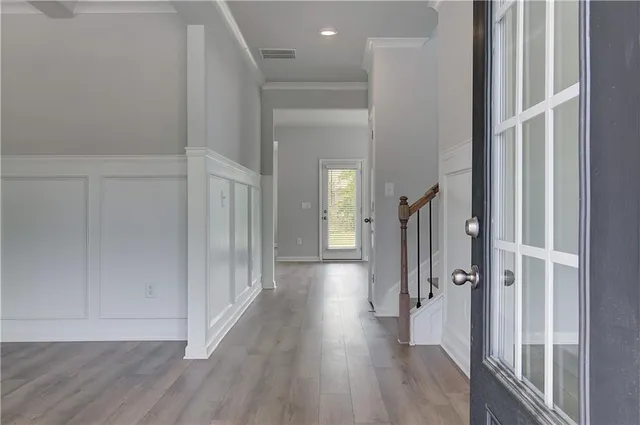 wooden floor in a gallery