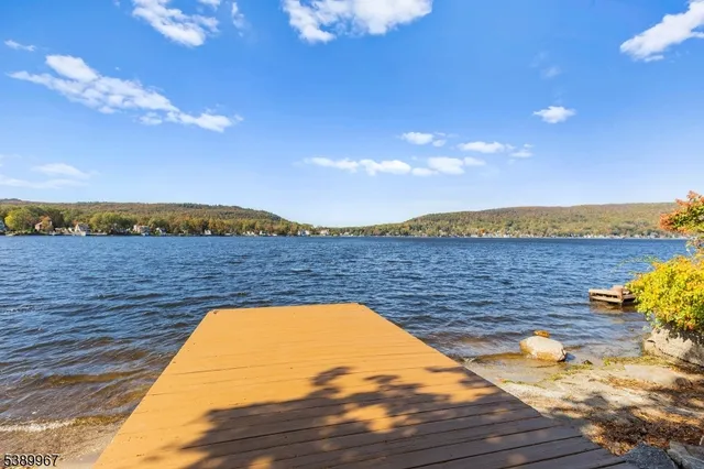 a view of a lake and outdoor space