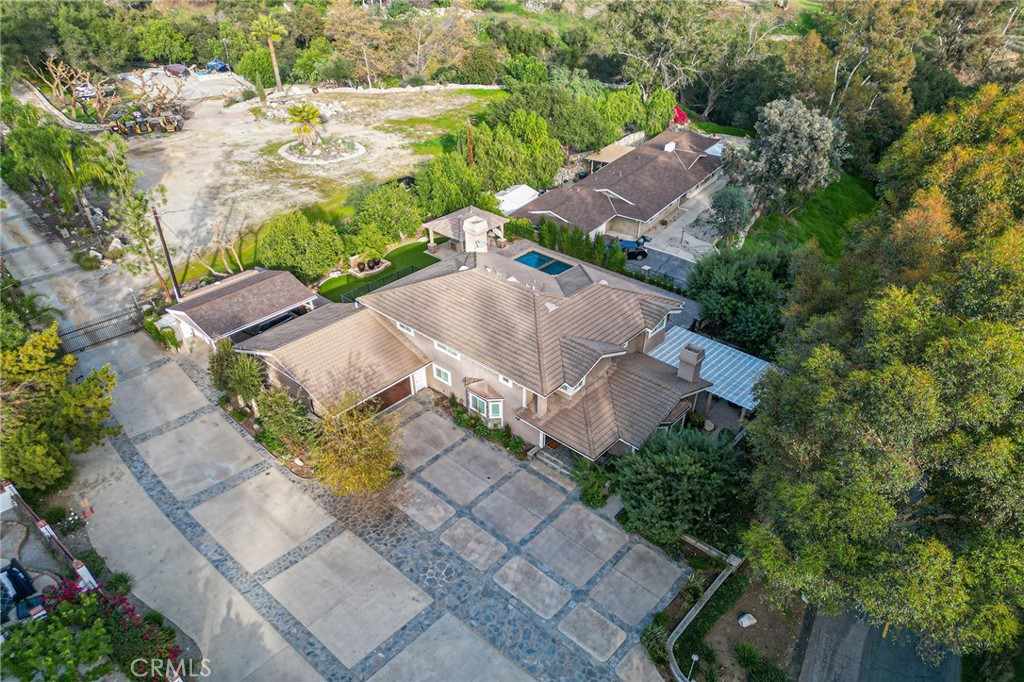 4738 Live Oak Canyon Road La Verne, CA 91750 - Photo 55 of 70 an aerial view of a house with a yard
