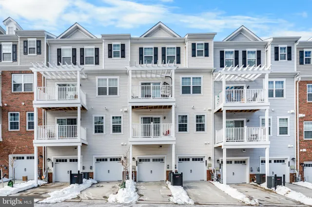 a view of a building with a terrace view