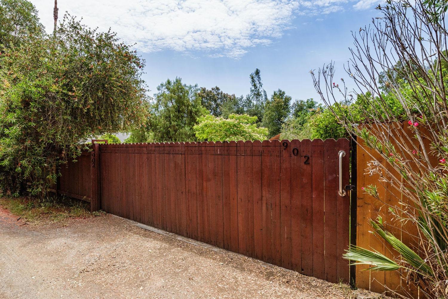 a backyard of a house