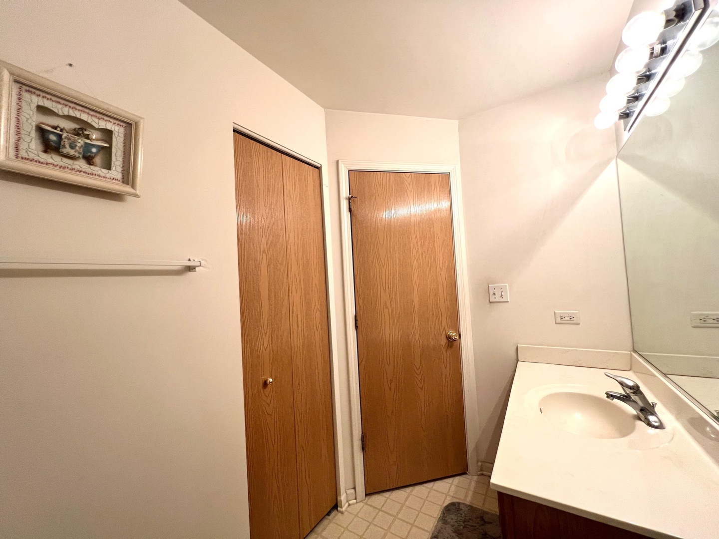 752 South Parkside Drive Round Lake, IL 60073 - Photo 14 of 38 a bathroom with a sink and mirror