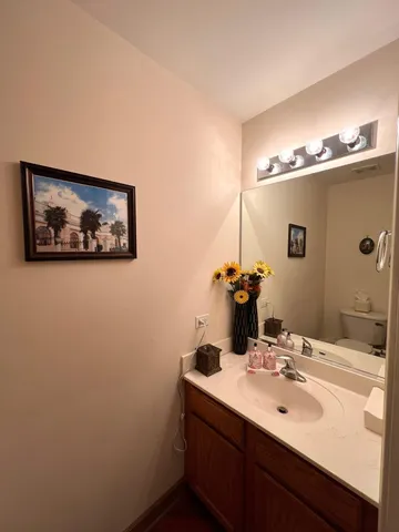 a view of a backyard with a garden