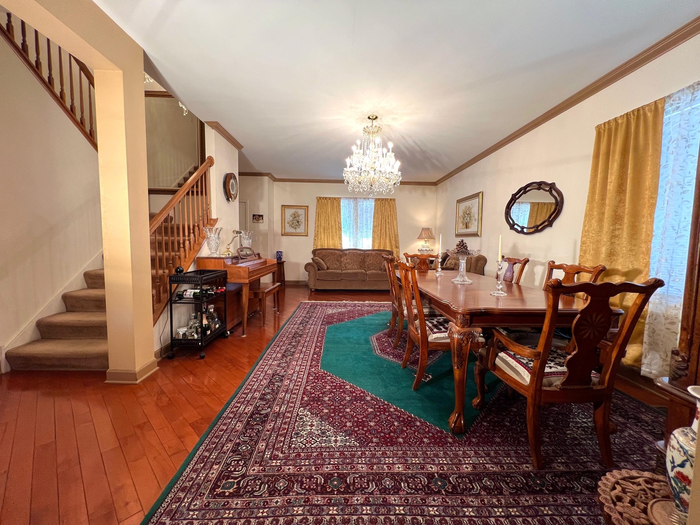 752 South Parkside Drive Round Lake, IL 60073 - Photo 5 of 38 a living room with furniture and a fireplace