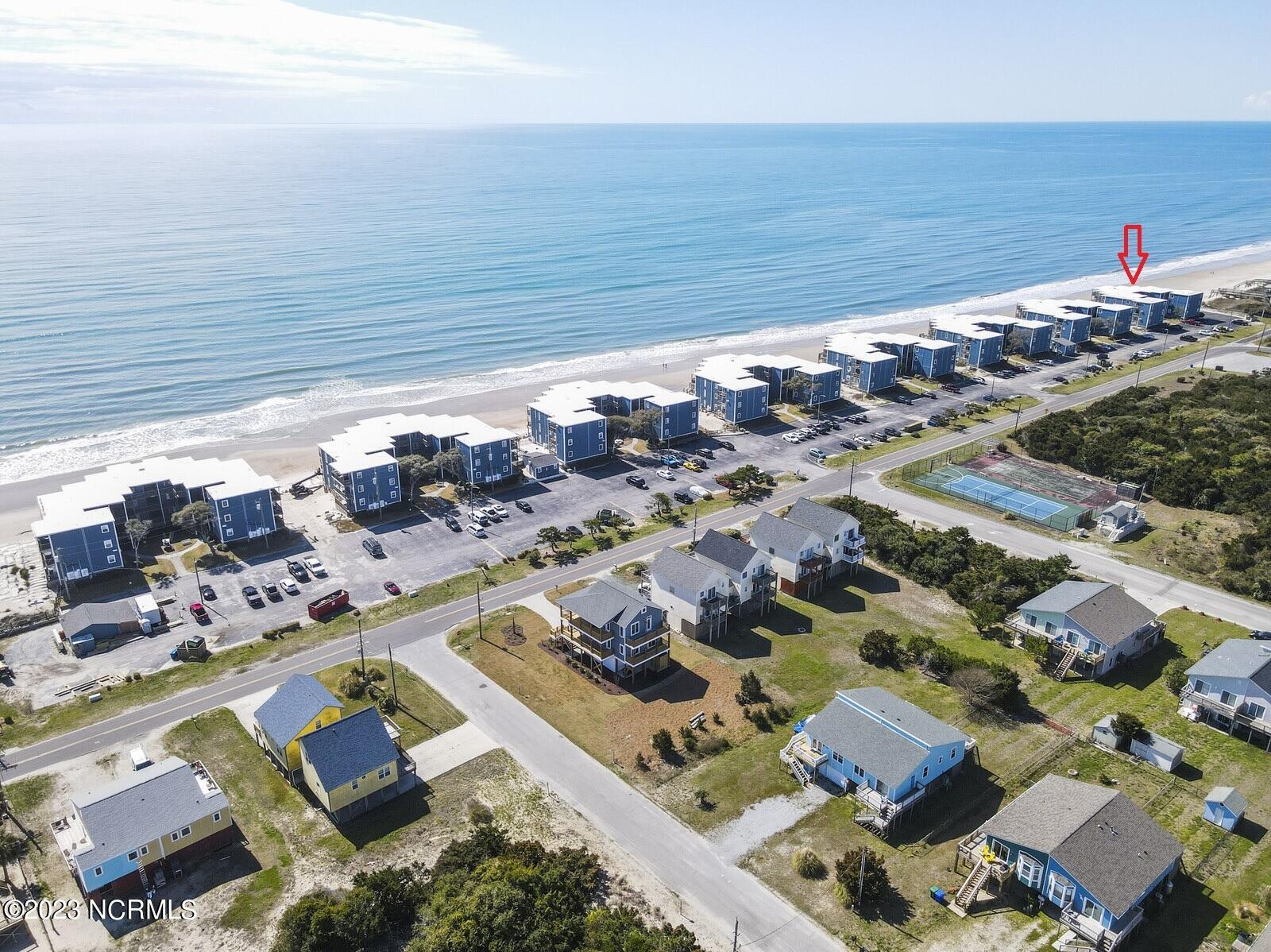 2174 New River Inlet Road, Unit 387 North Topsail Beach, NC 28460 - Photo 24 of 30 43_DJI_0062 with arrow