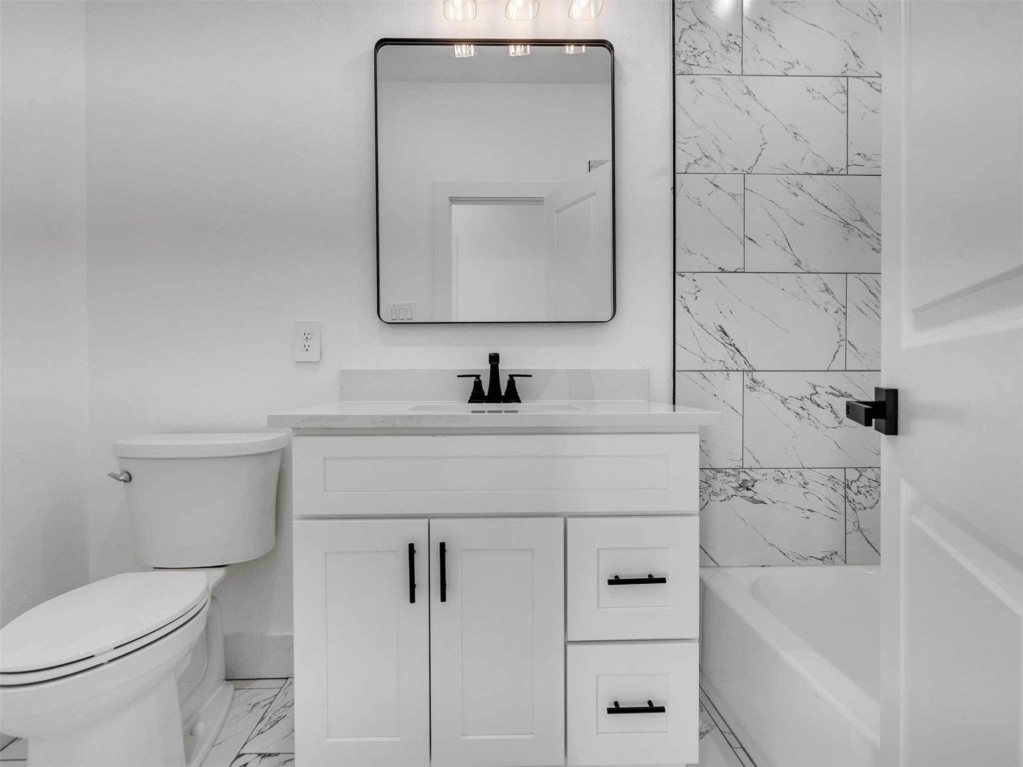 4421 Reed Road, Unit A AND B Houston, TX 77051 - Photo 27 of 39 a bathroom with a sink toilet and vanity