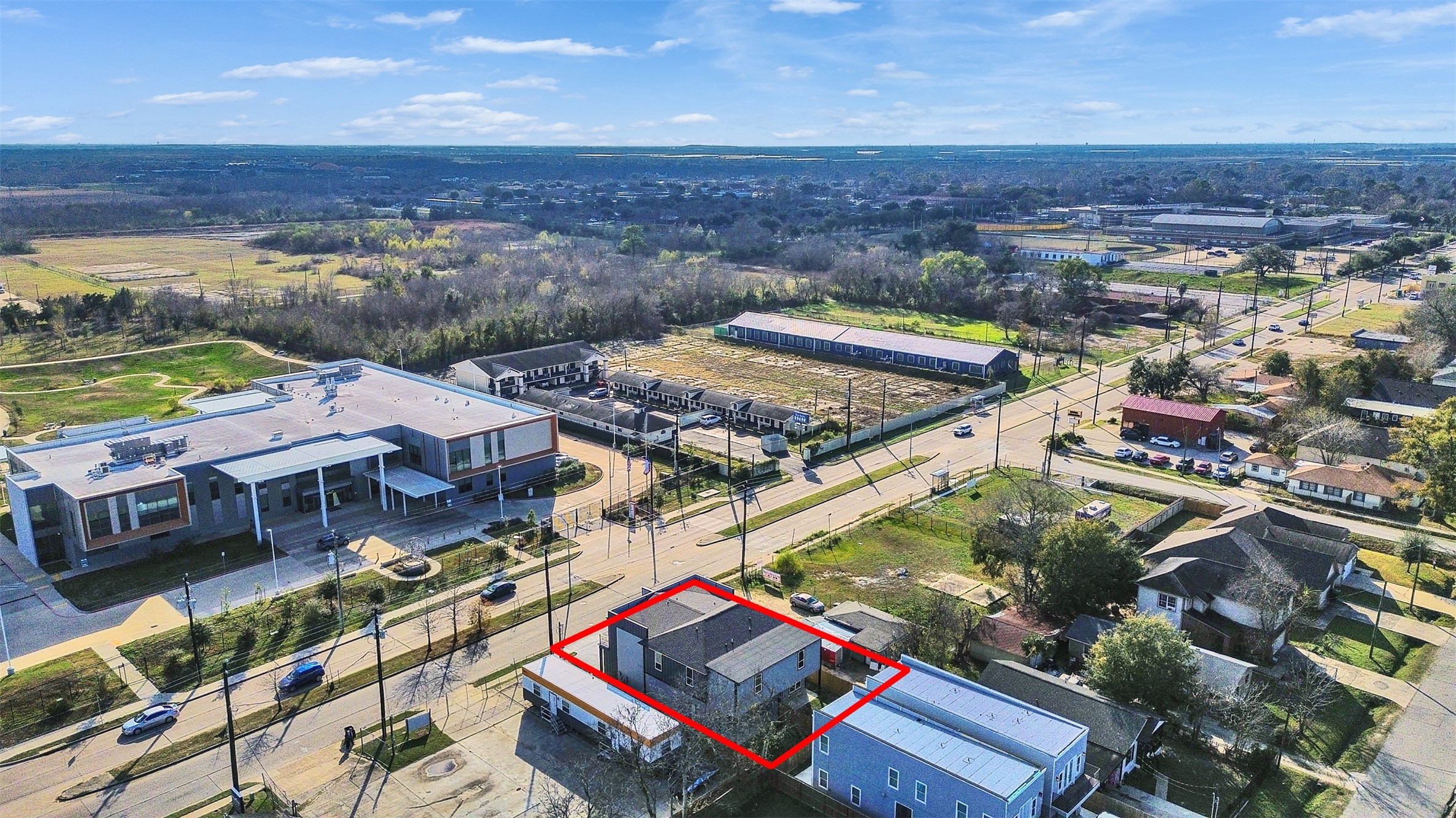 4421 Reed Road, Unit A AND B Houston, TX 77051 - Photo 35 of 39 an aerial view of a city