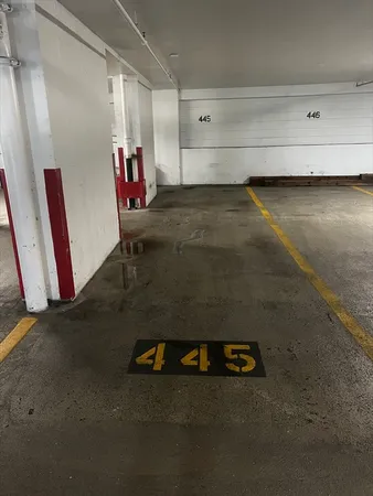 a view of a room with drop ceiling