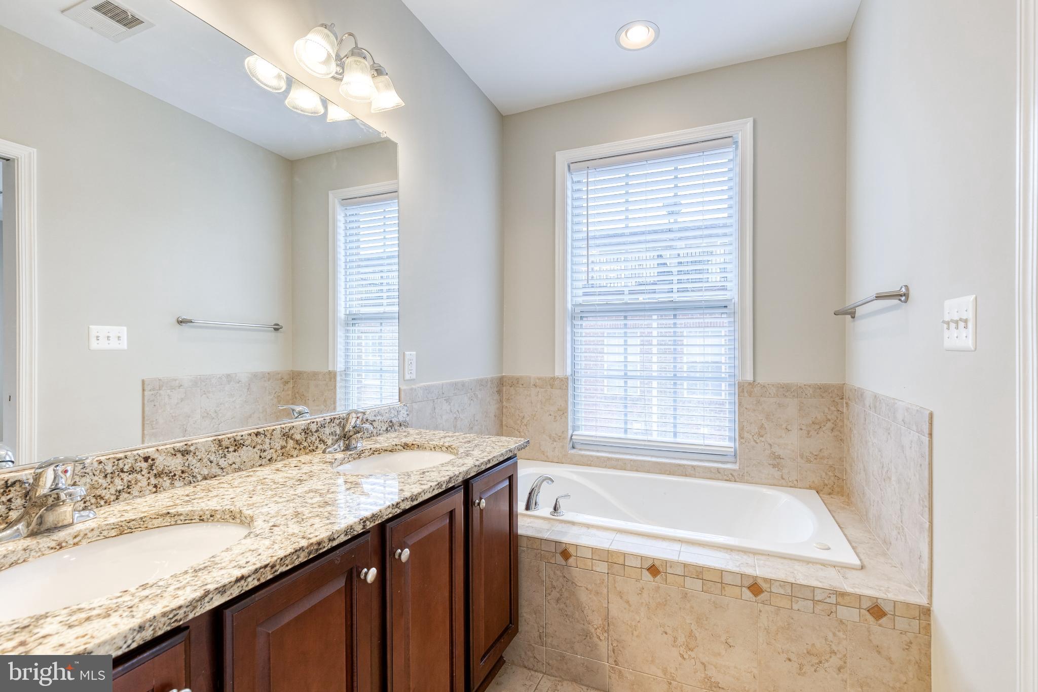 3307 Fait Avenue Baltimore, MD 21224 - Photo 19 of 26 a bathroom with a granite countertop bathtub a sink and a window