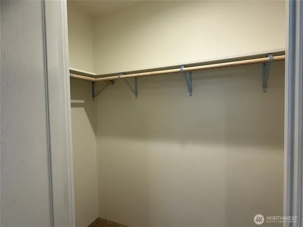 a close view of closet