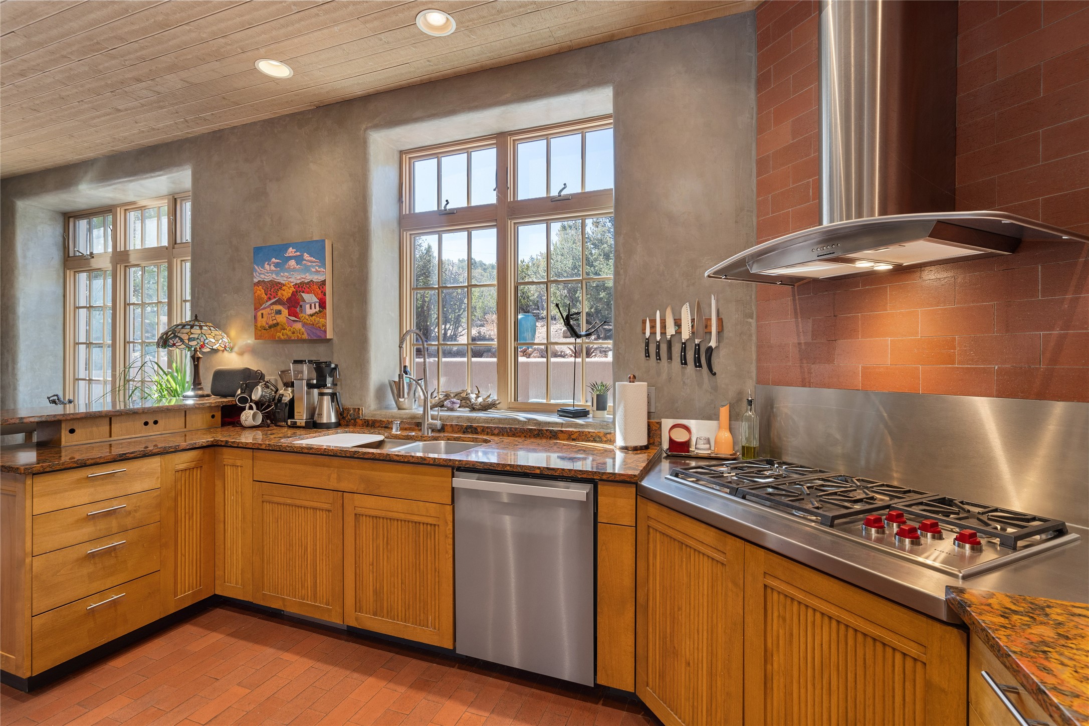 1204 Bandolina Road Santa Fe, NM 87501 - Photo 18 of 69 Kitchen with Wolf range & oven