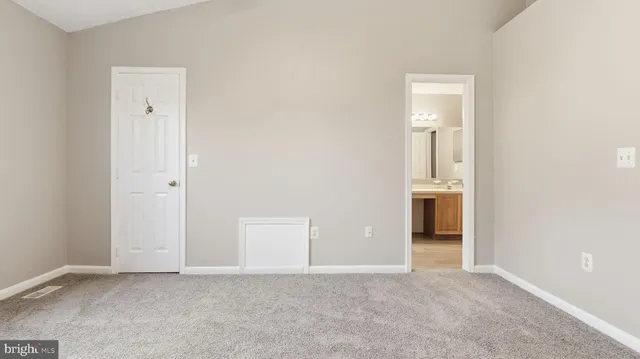 a view of an empty room