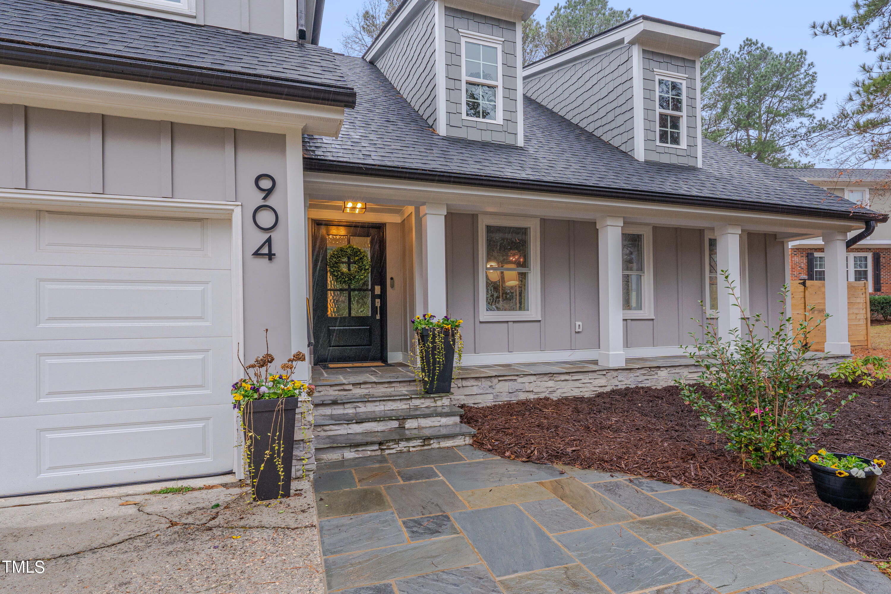 904 Plateau Lane Raleigh, NC 27615 - Photo 4 of 37 Flagstone entry and porch