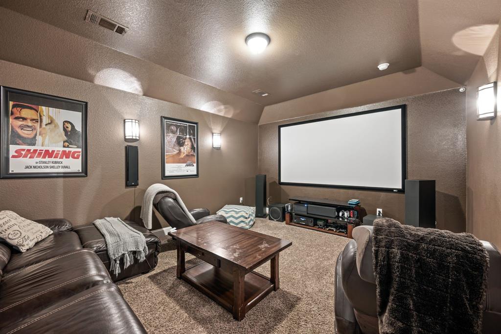 448 Rock Springs Road Coppell, TX 75019 - Photo 21 of 40 a room with furniture projector and screen