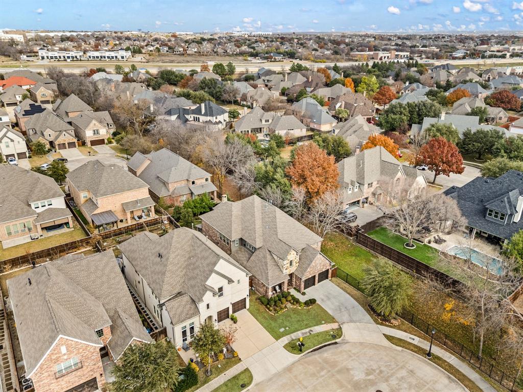 448 Rock Springs Road Coppell, TX 75019 - Photo 30 of 40 an aerial view of residential houses with outdoor space