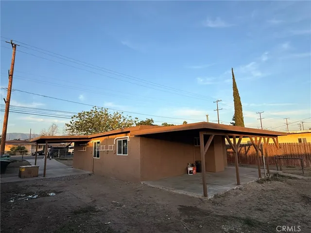 a view of outdoor space with seating area