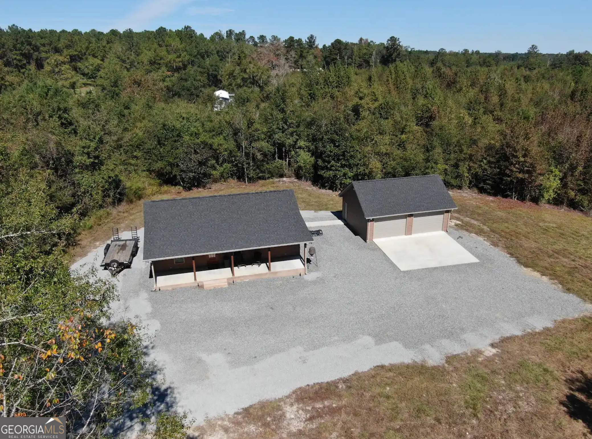 68 Sand Rdg Road Rhine, GA 31077 - Photo 30 of 54 a view of a patio with a mountain