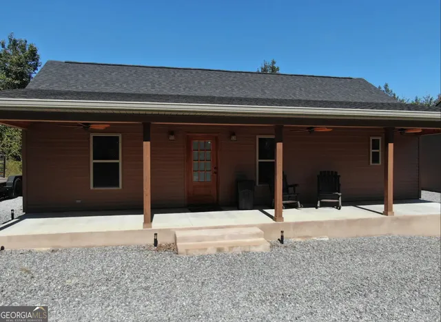 a front view of a house