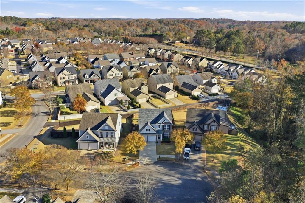 503 White Oak Path Canton, GA 30115 - Photo 6 of 47 an aerial view of residential houses with outdoor space