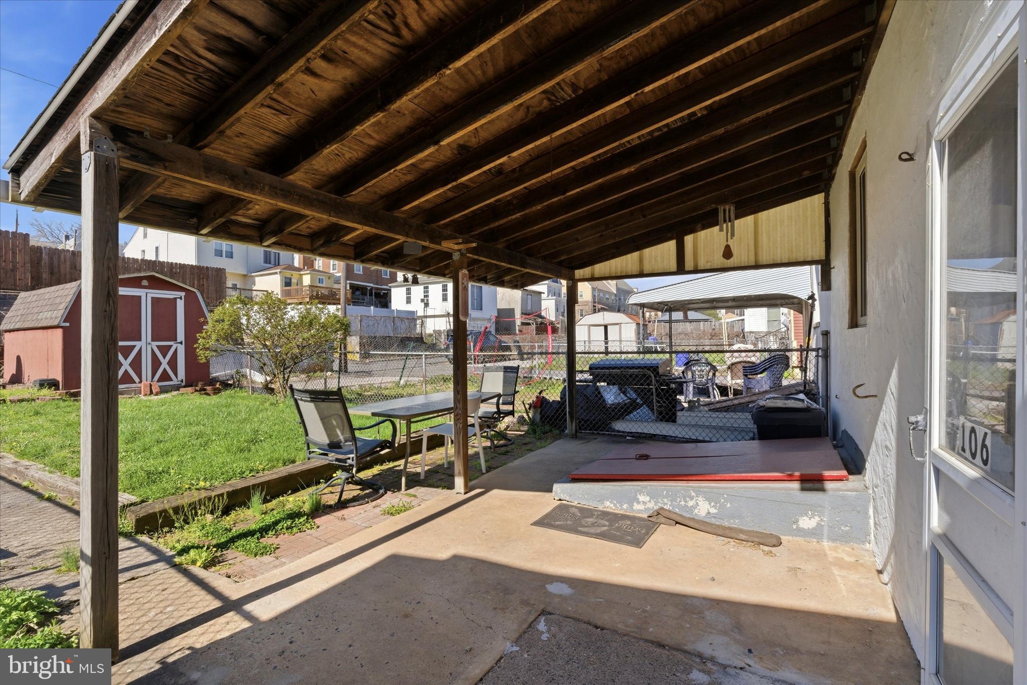 106 West 5th Street Bridgeport, PA 19405 - Photo 24 of 26 a view of a porch with furniture and garden