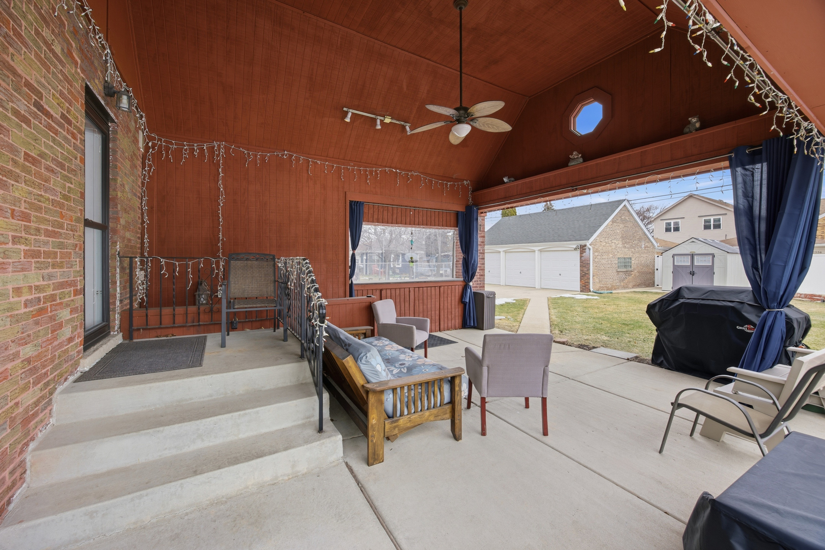 2557 Oak Street River Grove, IL 60171 - Photo 27 of 42 a balcony with furniture and a potted plant