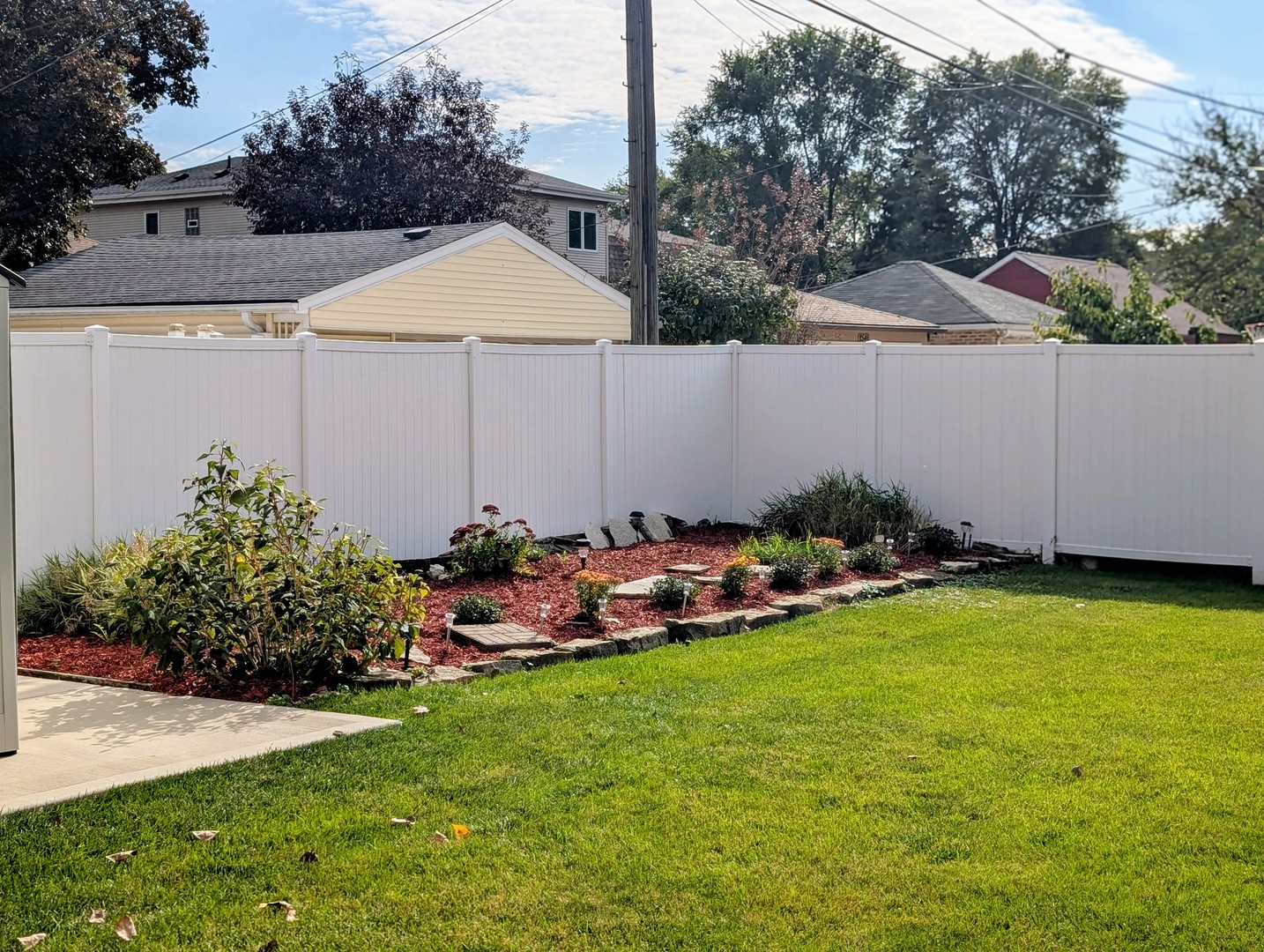2557 Oak Street River Grove, IL 60171 - Photo 33 of 42 a view of a backyard with plants and a small yard