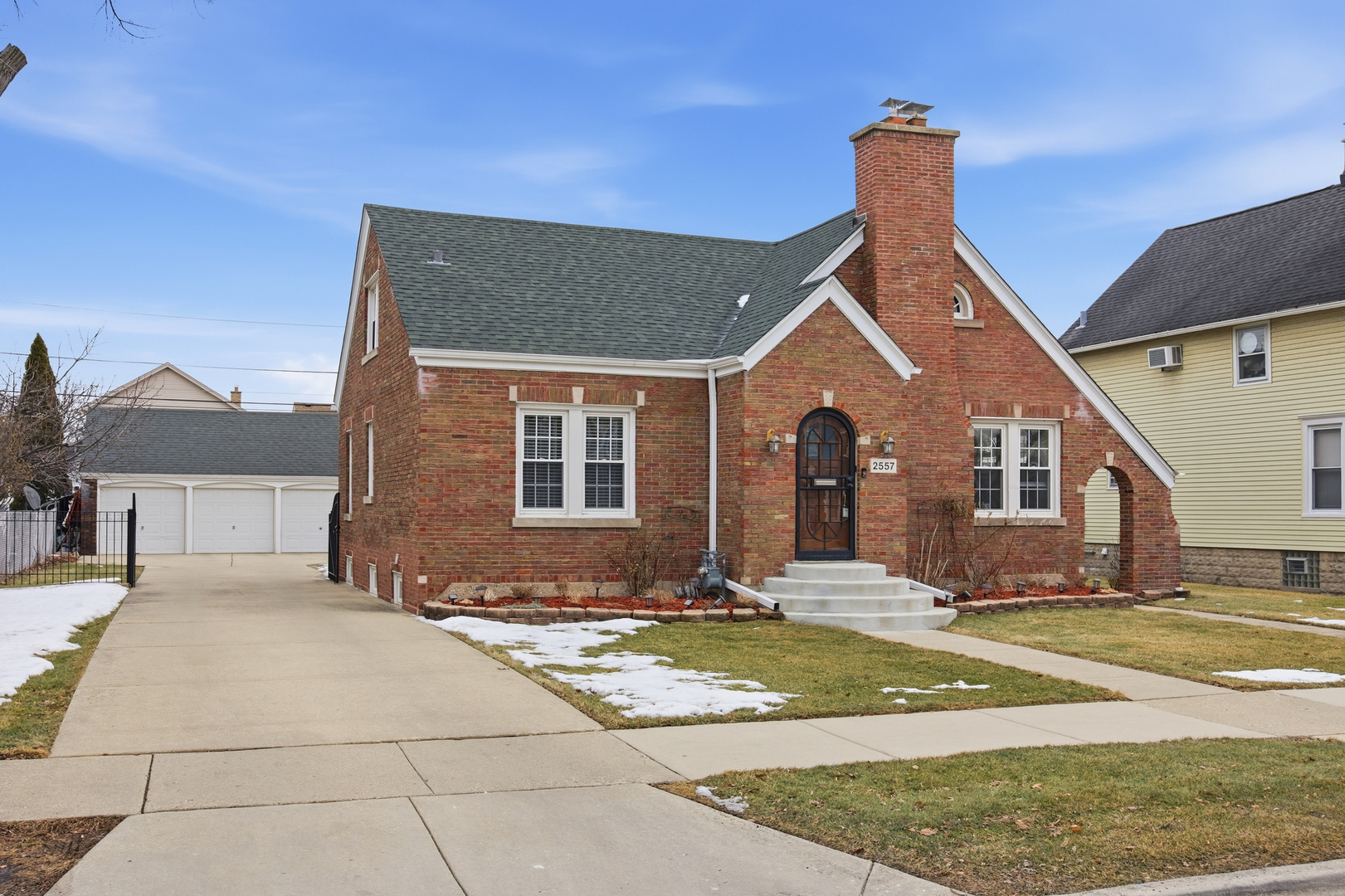 2557 Oak Street River Grove, IL 60171 - Photo 34 of 42 a front view of a house with a yard