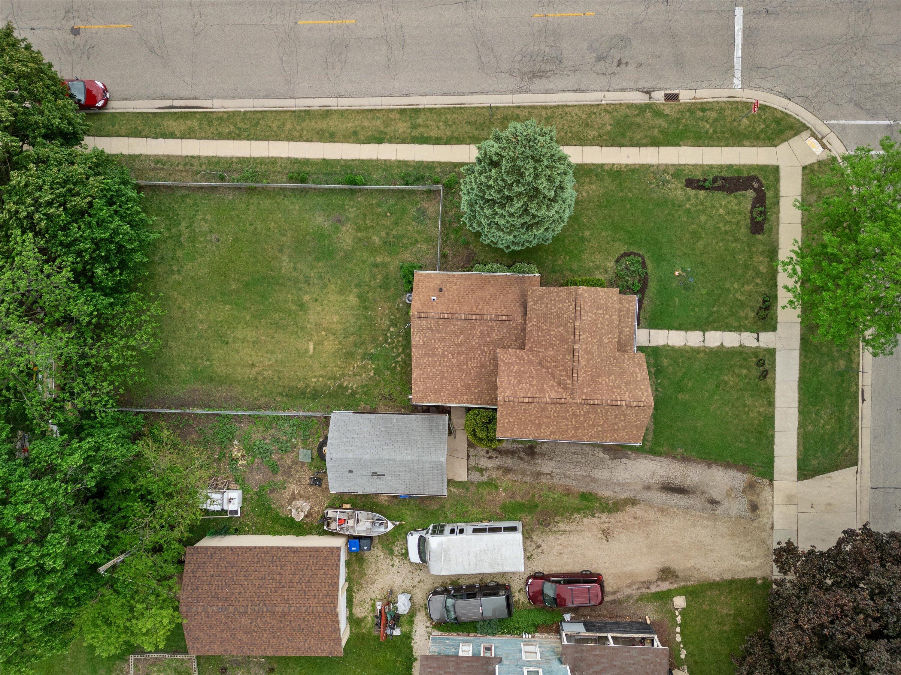 220 East Walworth Street Elkhorn, WI 53121 - Photo 32 of 32 Overhead drone view