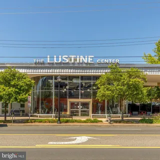 a front view of a building with retail