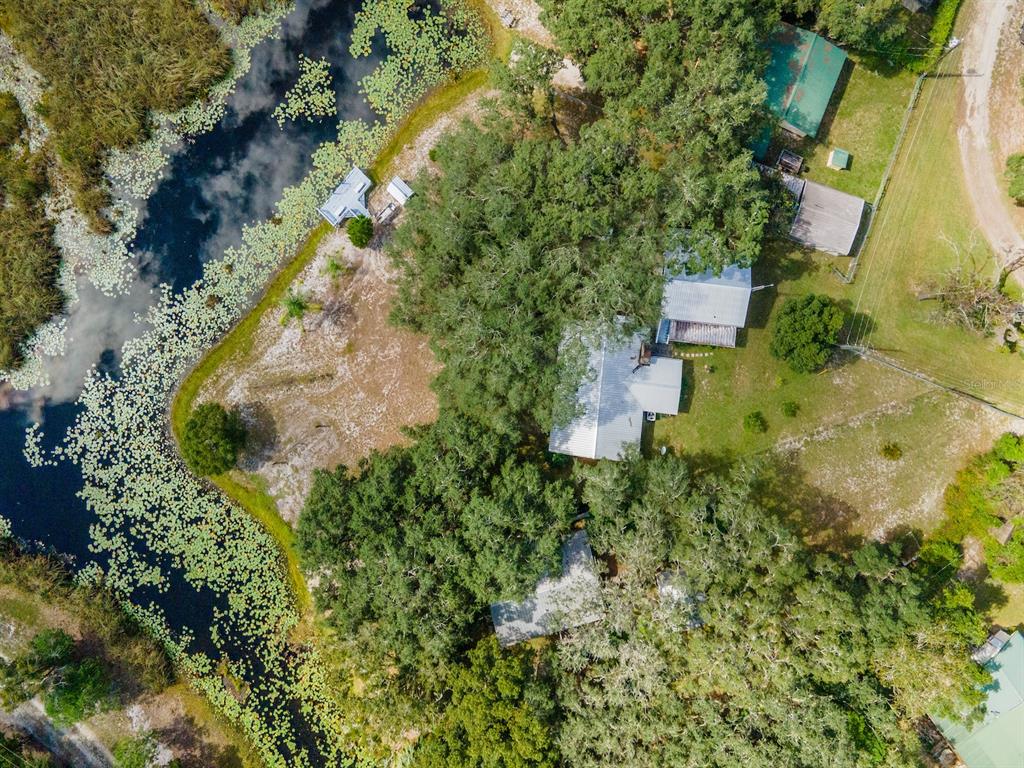 23560 Northeast 154th Place Road Salt Springs, FL 32134 - Photo 48 of 52 an aerial view of residential house with outdoor space and trees all around