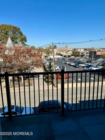 a view of city from a balcony