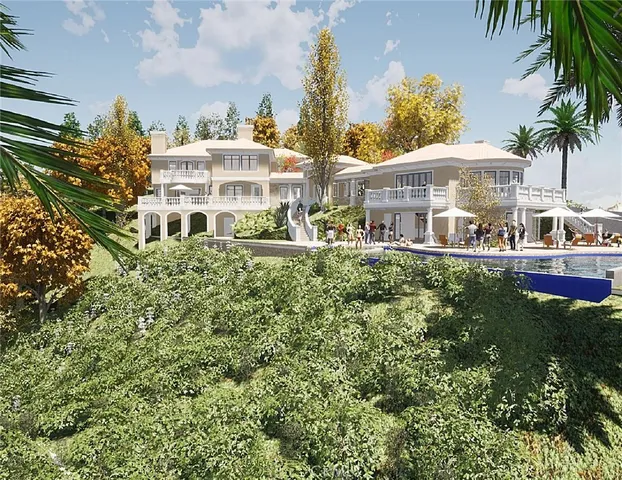 a front view of a building with garden