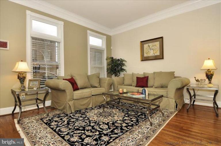 405 Main Street Gaithersburg, MD 20878 - Photo 3 of 23 a living room with furniture and a rug