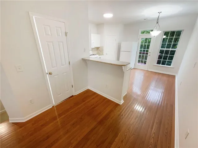 wooden floor in an empty room